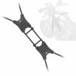 Mootorratta k&uuml;tusepaagi k&uuml;ljekinnituss&uuml;steem Mootor k&uuml;tusepaagi k&uuml;ljekoti alusmootori k&uuml;tusepaagi k&uuml;lgvest must