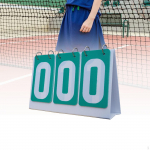 Flip Scoreboard Score Flipper 3 digits Scorekeeper Keeper for Volleyball punane
