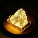 LED stringvalgusti 10M 5M 2M Haldjavalgustid Kodu 2024. aasta j&otilde;ulude pulmapeo sisekujundus 3*AA patareiga 5M 50LED