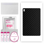 apgo Protective Skin Sticker for the back compatible with Samsung Galaxy Tab S7 FE 5G, Wrap Film, Foil, Vinyl - Pattern Carbon Black
