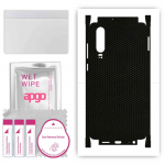 apgo Protective Skin Sticker for the back+sides compatible with Huawei P30, Full Wrap Film, Foil, Vinyl - Pattern Matrix
