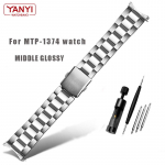 Roostevabast terasest kellarihm Casio Swordfish MTP-1374 MTP-1375 MDV-106 kellirihmale 22mm t&auml;is terasest rihm Kumerate otstega kellad 22mm