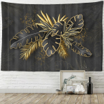 Phnom Penh Palmilehtede seinavaip Boho Ps&uuml;hhedeelne Troopilised taimed Lihtne Esteetiline Kodu Dekoratsioon 95x70cm
