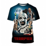 &Otilde;udusfilmi terjer 3D prinditud meeste vabaajamood suvine thriller Halloweeni l&uuml;hikeste varrukatega hip-hop naljakad lahedad T-s&auml;rgid XXL