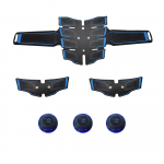 USB-laetav EMS k&otilde;hulihaste toniseerimise treener, kaheksa komplekti sisaldav ABS tugevdamine simuleerib bioloogilist mikrovoolu BLACK