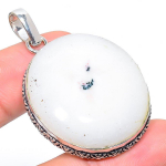 Natural Solar Slice Gemstone Handmade 925 Sterling Silver Pendant 1.97 e3c44