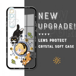 P&otilde;rutuskindel Cartoon Astronaut Crystal Case T&auml;iskaanega kaamerakaitse L&auml;bipaistev pehme telefoni korpus Huawei Honor iPhone Infinix Tecno jaoks Honor 20