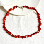 Uus mood Boho Gravel Choker Coral Aventurine Lapis Lazuli Amet&uuml;st Kvarts Ebaregulaarne looduslikust kivist laastud naiste kaelakeed