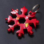 Kaasaskantav 18 in 1 mini Snowflake mitme taskuga t&ouml;&ouml;riistav&otilde;ti kuuskant mitmeotstarbeline Camp Survive Outdoor Hike v&otilde;tmehoidja v&otilde;tmehoidja kollane