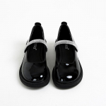 Mary Jane naiste kingad Lakknahast Paks Konts Retro Mokassiinid Suurused Naiste Kingad 40 must