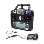 Flysky FS-i6 AFHDS 2A 2,4GHz 6CH Raadios&uuml;steemi saatja RC helikopteri ja purilennuki jaoks koos FS-iA6B 6-kanalise vastuv&otilde;tjaga, PPM-v&auml;ljundiga iBus-pordiga with FS-iA6B 6Ch Receiver