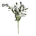 Kunstlik oliivilehe oks varrega 4/6 kahvliga Realistlik korduvkasutatav kunstrohelised taimed rohelus Kodulaud, keskne pulmakaunistus fotorekvisiidid A