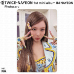 Nayeoni 1. minialbum I'm Nayeon ametlik fotokaart Visiitkaart Selge postkaart Photocard #01 - ver. NA