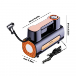 Kaasaskantav elektriline t&auml;ispuhur Autokompressor &Otilde;hupump LED-valgustusega Kaasaskantav kompressor auto rehvide jaoks T&auml;ispuhur Auto rehvide t&auml;ispuhur