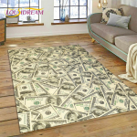 3D Rikas Dollar Euro Nael Raha Joonisfilm Vaip Magamistuppa Elutuppa Koju Diivani Kaunistus, Laste Suur Dekoratsioon P&otilde;randamatt 160cm x 230cm