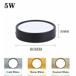 Koht-LEd-allvalgusti pinnapealne lae prožektor Led-allavalgusti 5/10/15/25W laevalgusti elutoa koridori jaoks magamistoa fookusesse 3 color change