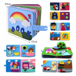 Vaikne raamat Montessori m&auml;nguasjad Beebi tundis end h&otilde;ivatud Raamat v&auml;ikelapse tegevused Reisim&auml;nguasjade &otilde;ppimine Harivad sensoorsed 3D-riidest raamatud lastele