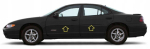 Pontiac Grand Prix 1997-03 - Listwy chrom boczne drzwi chromowane
