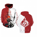 M&auml;ng Genshin Impact Xiao Anime Fashion 3D Print naiste pikkade varrukatega kapuuts Slim Girl Cosplay Oversize kapuutsiga dressipluus XL