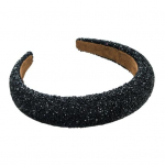 Naiste Luksuslik Juukser&otilde;ngas L&auml;ikivad kivikividega Inkrusteeritud peapael, K&otilde;rgendatud Disain Kerge peakattega Pea Aksessuaarid must