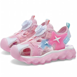 Laste sandaalid p&ouml;&ouml;rdnupuga, kinnise ninaga ranna- ja spordisandaalid poistele, kinnise ninaga sandaalid t&uuml;drukutele, roosad sandaalid 27 roosa