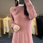 Naiste ka&scaron;miirkleit Qinghe ka&scaron;miir 70% vill 30% ka&scaron;miir naiste s&uuml;gistalvine ka&scaron;miirkleit pehme ja soe XL kirss