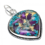 Spiny Oyster Gemstone Handmade 925 Sterling Silver Jewelry Pendant 2.21 c7g69