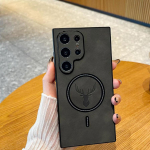 Luksuslik magnetilise juhtmevaba laadimise nahast telefoni&uuml;mbris Samsung Galaxy S24 S23 S22 S21 Plus Ultra p&otilde;rutuskindel t&auml;ielik kaitsekate For Galaxy S21 Plus