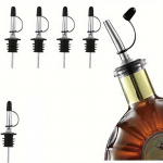 5 tk, roostevabast terasest valajad, viinapudeli valajad ja &auml;&auml;dika koonilise korgiga tila, kummist tolmukorgiga alkoholivalajad, baaritarvikud 5pcs