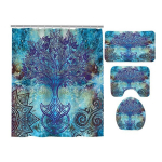 Kuum vannitoa du&scaron;ikardinate komplekt Perforeeritud vannitoakardinad P&otilde;hjamaade du&scaron;i jagaja Rippkardin Muusikariist Multifilm Kilpkonnhai