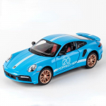 1/24 911 Turbo S M&auml;nguasi Sulamist Auto Mudel Heli ja Valguse ning T&otilde;mmatava Funktsiooniga Simulatsioon S&otilde;iduki Mudeli Kollektsioon Kingitus S&otilde;brale sinine