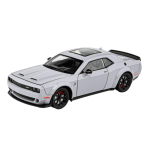 1/24 Dodge Challenger Hellcat M&auml;nguauto Valatud metallautod M&auml;nguasjad Tagasit&otilde;mmatavad Hellcat Hellcat Mudelautod Hellc lastele valge