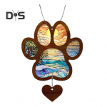 Lemmikloomade m&auml;lestusm&auml;rk P&auml;ikesep&uuml;&uuml;dja ​​rippuv kaunistus koer kassik&auml;pp auto tahavaate peegel rippuv ornament Armastatud lemmiklooma kaotus seina akna ripats lemmiklooma kaotuse kingitused mitmev&auml;rviline