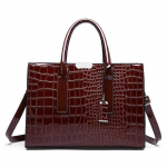 Luksuslikud k&auml;ekotid Alligaator Disainer PU Lakknahast Crossbody kott Naistele T&otilde;stekott Retro Daamide &Otilde;lakott 34x13x24cm