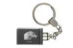 Borzoi, Russian Hunting Sighthound, Russian Wolfhound - Crystal key ring with dog photo, illuminated key ring, unique gift by Art-Dog brand