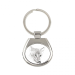 Savannah - keychain with a cat, keychain with a print, personalized pendant from the Art-Dog brand