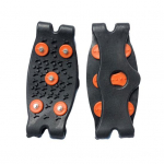 1 paar j&auml;&auml;k&auml;epidet, 5-naastne lumehaarats jalatsi kohal, veoj&otilde;uga klamber, libisemisvastane Crampons suusajalatsite kate matkajalatsite jaoks must