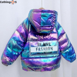 V&auml;rviline laste sulejope Talvine kapuutsiga jope poistele t&uuml;drukutele s&uuml;gis- ja talvejope 110cm