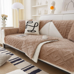 Paksustatud žakaarmustriline pl&uuml;&uuml;sist diivanikate P&otilde;hjamaade moodne pl&uuml;&uuml;sist libisemiskindel diivanikate padi Talvine soe tolmukindel diivani istmekate Dekor 70x70cm 1pcs