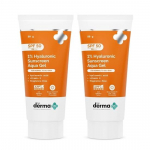 The Derma Co 1% h&uuml;aluroonhappe p&auml;ikesekaitsekreem Aqua Gel SPF 50 PA++++ | In vivo testitud | H&uuml;aluroonhape s&uuml;gavaks niisutuseks | Meestele ja naistele | 80 g x 2