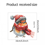 Fun-f208 j&otilde;ulup&uuml;hade multikas linnud r&otilde;du klaasuksed ja aknad Kodu haljastus akna kleebis UV 15*16CM/fun-f208 uv