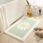 Inyahome Cute Daisy vannimatid Lilledega libisemiskindlad vannitoavaibad Masinaga pestavad pehmed kohevad ja imavad mikrokiust vannitoavaibad 40x60cm