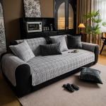 S&uuml;gis- ja talvemudelid Piima samet diivani kate Palus seljatugi k&auml;etugi padi r&auml;tik diivani kate 45*45 beež