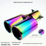 Roostevabast terasest summuti v&auml;ljalaskekate auto saba k&otilde;ri modifikatsiooni jaoks &ndash; &uuml;he/kahekordse v&auml;ljalasketoru kaunistus