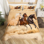Jooksev hobune 3D voodipesukomplekt King Queen Double Full Twin Single suurus voodipesukomplekt 140x210cm 2pcs