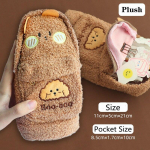 Pliiatsi&uuml;mbris Korea kirjatarbed, suured pliiats karut&uuml;druku pliiatsi&uuml;mbrised Kawaii koti materjal armsad koolitarbed khaki