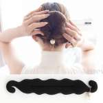 Twist juuste lokirull lastele, lillepungapea ornament, juukseklamber laiskale hobusesabale.