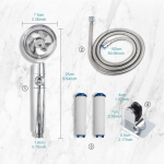 360-kraadine du&scaron;ipea, vett s&auml;&auml;stev vooluhulk, p&ouml;&ouml;rlev vihmadu&scaron;ikomplekt filtritega 1,5 M voolik du&scaron;ipea vannitoatarvikud