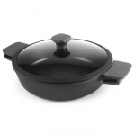 IBILI Neo - Mittekleepuv Sauteerpann Klaaskaanega (28 cm) - Alumiinium Forg&eacute; &ndash; t&auml;isinduktsioon