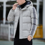 Meeste jope, talvine, vabaaja, meeste puuvillane &ndash; polsterdatud riided, paks, soe, kapuutsiga, puuvillane &ndash; polsterdatud jope, mehed M